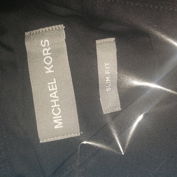 Men's Michael Kors Long Sleeve Dress Shirt Business Suit Wedding Slim Fit - Picture 7 of 8